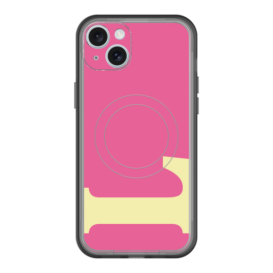 スリムプロテクションプレミアムケース with MagSafe［ オリジナル - initial color - L pink ］