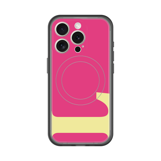スリムプロテクションプレミアムケース with MagSafe［ オリジナル - initial color - L pink ］