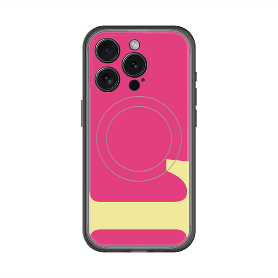 スリムプロテクションプレミアムケース with MagSafe［ オリジナル - initial color - L pink ］