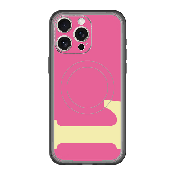 スリムプロテクションプレミアムケース with MagSafe［ オリジナル - initial color - L pink ］