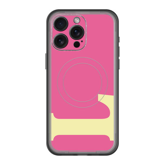 スリムプロテクションプレミアムケース with MagSafe［ オリジナル - initial color - L pink ］