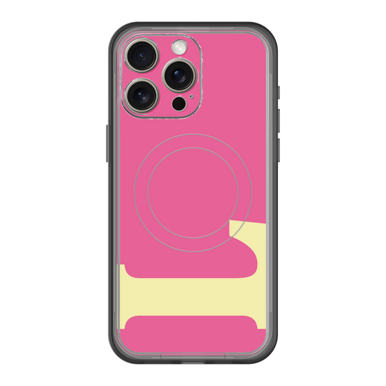 スリムプロテクションプレミアムケース with MagSafe［ オリジナル - initial color - L pink ］