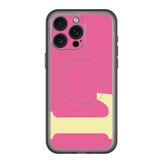 スリムプロテクションプレミアムケース with MagSafe［ オリジナル - initial color - L pink ］