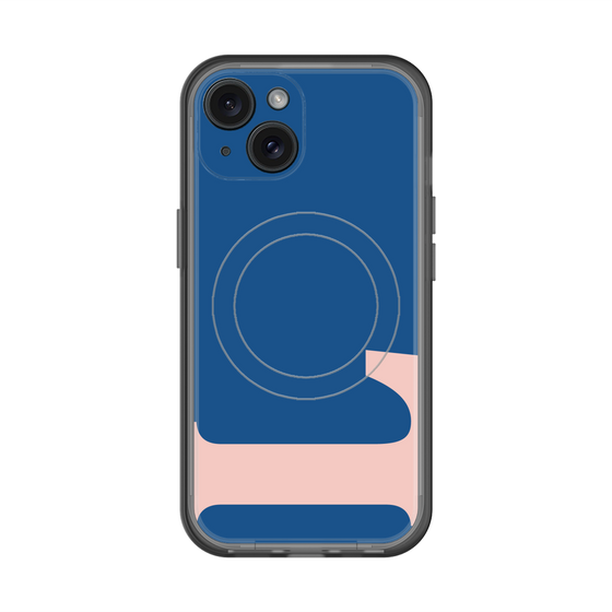 スリムプロテクションプレミアムケース with MagSafe［ オリジナル - initial color - L navy ］