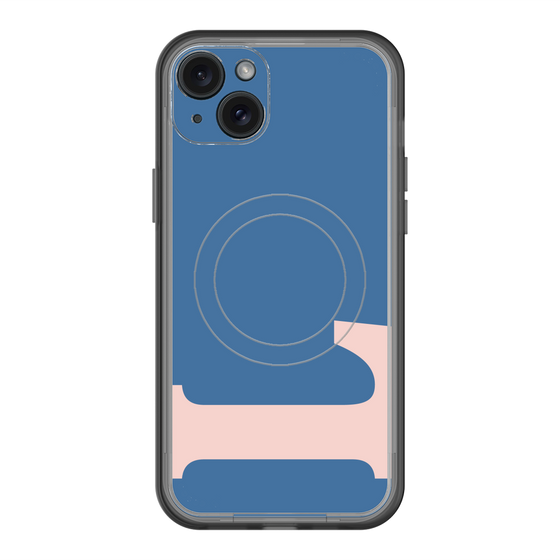 スリムプロテクションプレミアムケース with MagSafe［ オリジナル - initial color - L navy ］