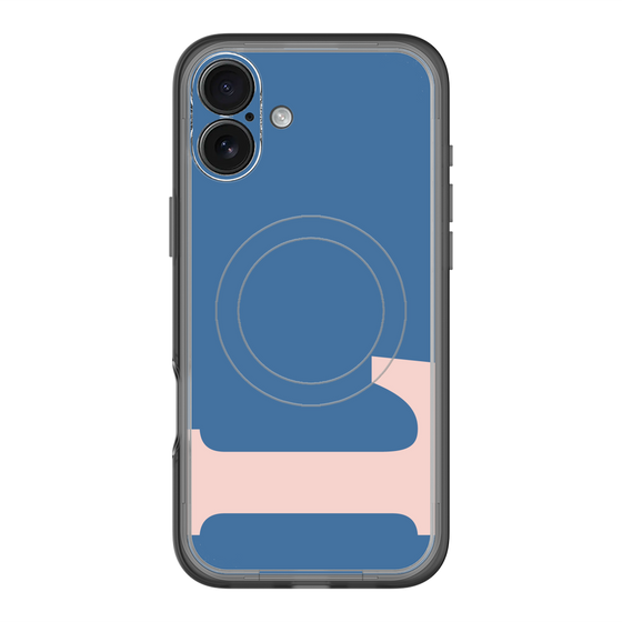 スリムプロテクションプレミアムケース with MagSafe［ オリジナル - initial color - L navy ］