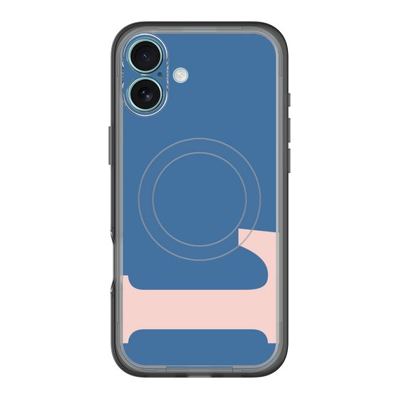 スリムプロテクションプレミアムケース with MagSafe［ オリジナル - initial color - L navy ］