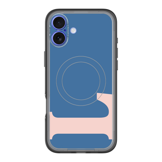 スリムプロテクションプレミアムケース with MagSafe［ オリジナル - initial color - L navy ］