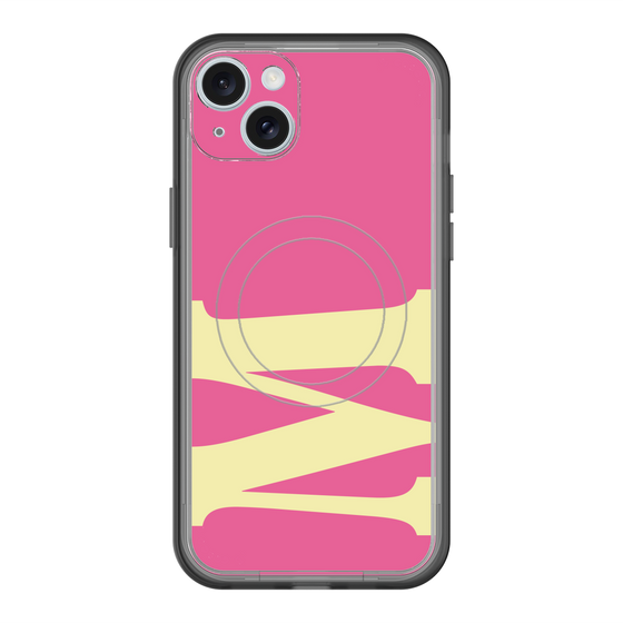 スリムプロテクションプレミアムケース with MagSafe［ オリジナル - initial color - M pink ］