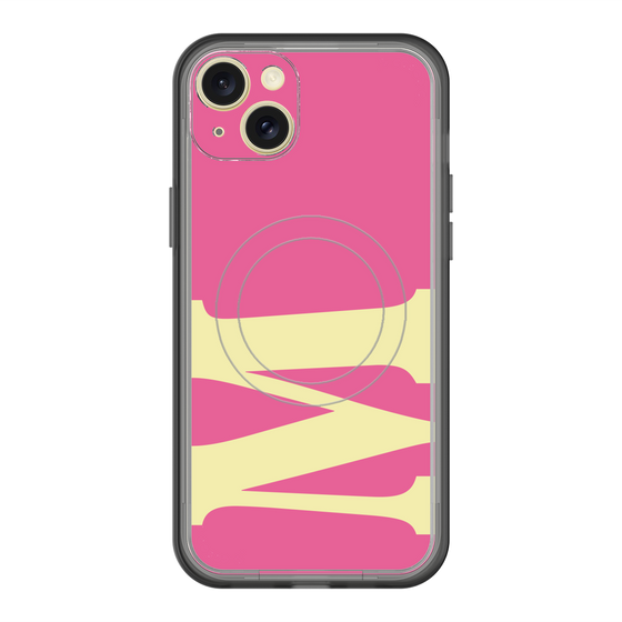 スリムプロテクションプレミアムケース with MagSafe［ オリジナル - initial color - M pink ］