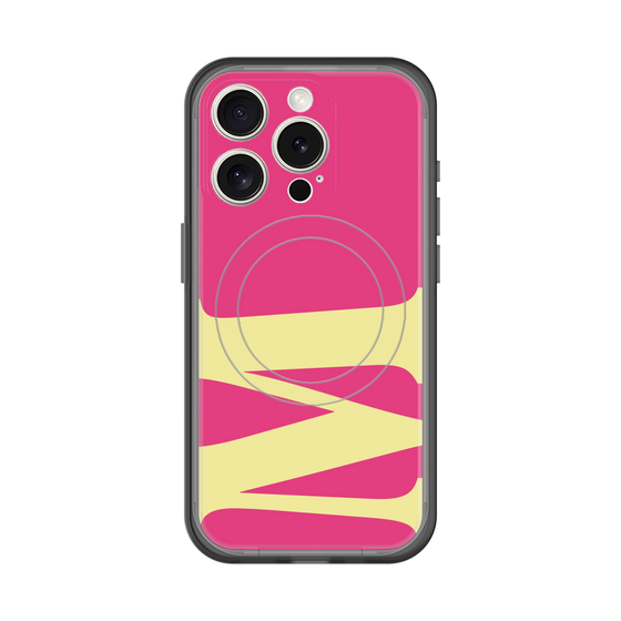 スリムプロテクションプレミアムケース with MagSafe［ オリジナル - initial color - M pink ］