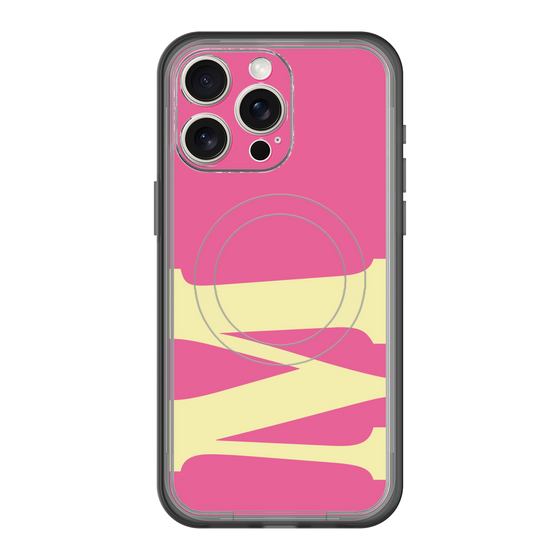 スリムプロテクションプレミアムケース with MagSafe［ オリジナル - initial color - M pink ］