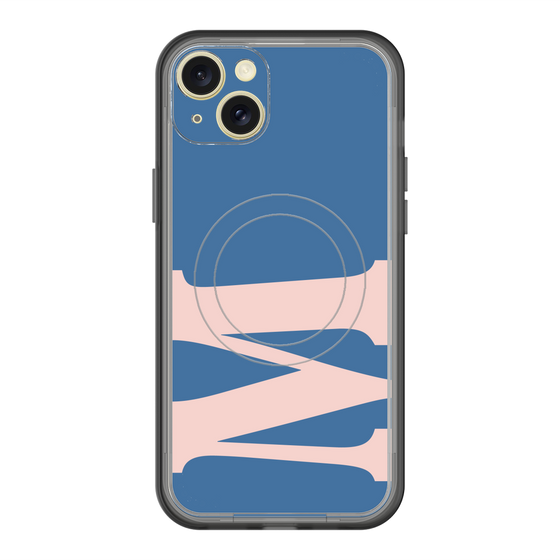 スリムプロテクションプレミアムケース with MagSafe［ オリジナル - initial color - M navy ］