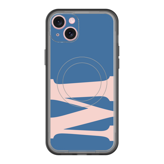 スリムプロテクションプレミアムケース with MagSafe［ オリジナル - initial color - M navy ］