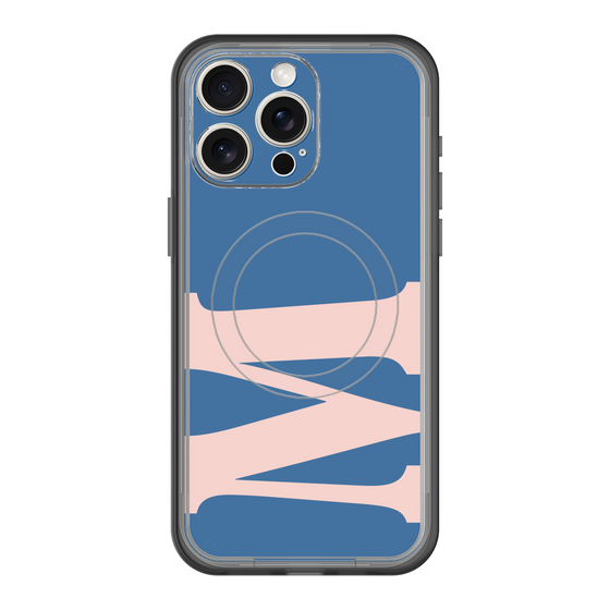 スリムプロテクションプレミアムケース with MagSafe［ オリジナル - initial color - M navy ］