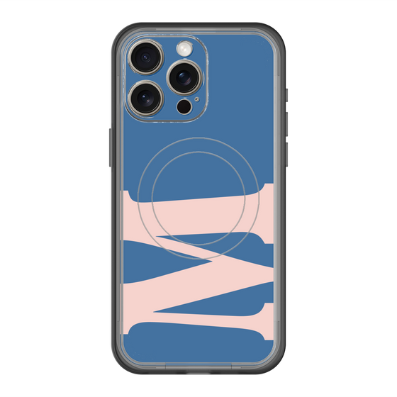 スリムプロテクションプレミアムケース with MagSafe［ オリジナル - initial color - M navy ］
