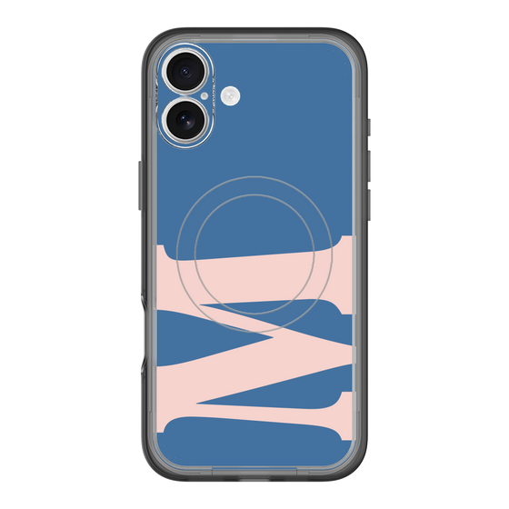 スリムプロテクションプレミアムケース with MagSafe［ オリジナル - initial color - M navy ］