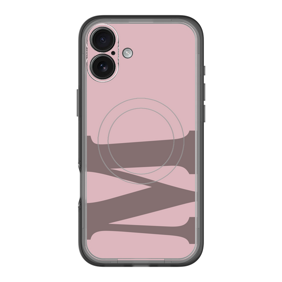 スリムプロテクションプレミアムケース with MagSafe［ オリジナル - initial color - M dusty pink ］
