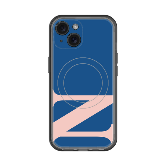 スリムプロテクションプレミアムケース with MagSafe［ オリジナル - initial color - N navy ］