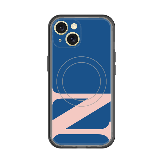 スリムプロテクションプレミアムケース with MagSafe［ オリジナル - initial color - N navy ］