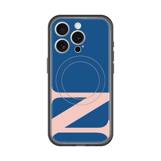 スリムプロテクションプレミアムケース with MagSafe［ オリジナル - initial color - N navy ］