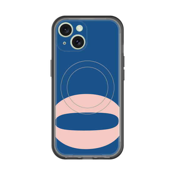 スリムプロテクションプレミアムケース with MagSafe［ オリジナル - initial color - O navy ］