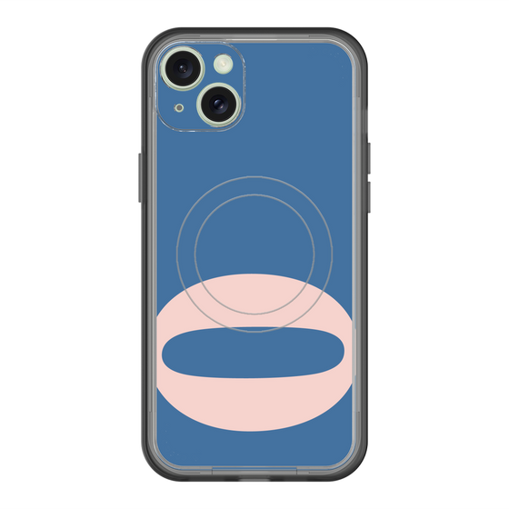 スリムプロテクションプレミアムケース with MagSafe［ オリジナル - initial color - O navy ］