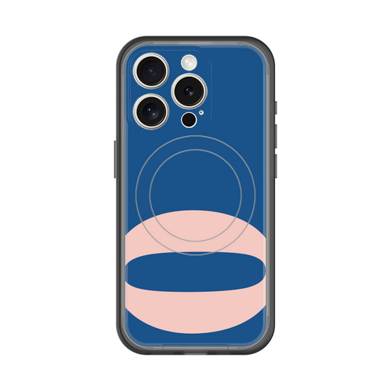 スリムプロテクションプレミアムケース with MagSafe［ オリジナル - initial color - O navy ］