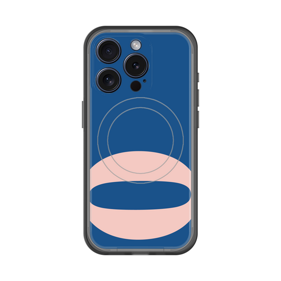 スリムプロテクションプレミアムケース with MagSafe［ オリジナル - initial color - O navy ］