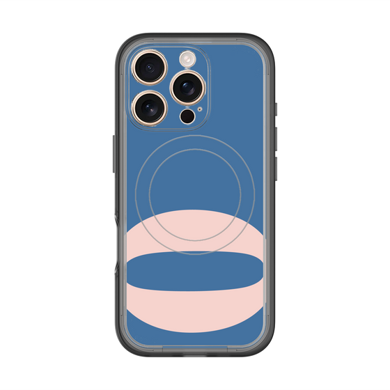 スリムプロテクションプレミアムケース with MagSafe［ オリジナル - initial color - O navy ］