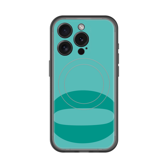 スリムプロテクションプレミアムケース with MagSafe［ オリジナル - initial color - O light green ］