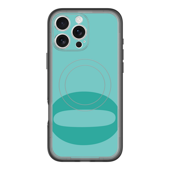 スリムプロテクションプレミアムケース with MagSafe［ オリジナル - initial color - O light green ］
