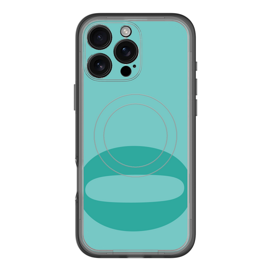 スリムプロテクションプレミアムケース with MagSafe［ オリジナル - initial color - O light green ］