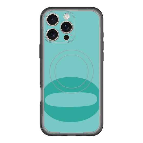 スリムプロテクションプレミアムケース with MagSafe［ オリジナル - initial color - O light green ］