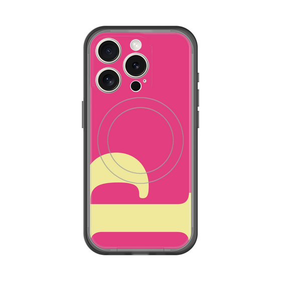 スリムプロテクションプレミアムケース with MagSafe［ オリジナル - initial color - P pink ］