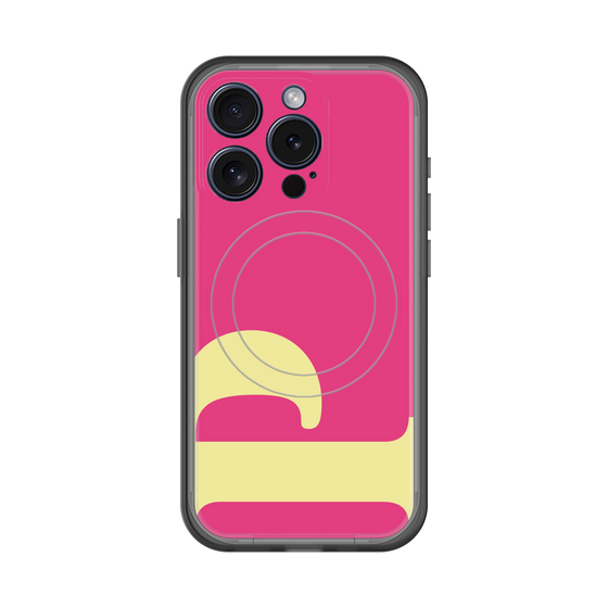 スリムプロテクションプレミアムケース with MagSafe［ オリジナル - initial color - P pink ］