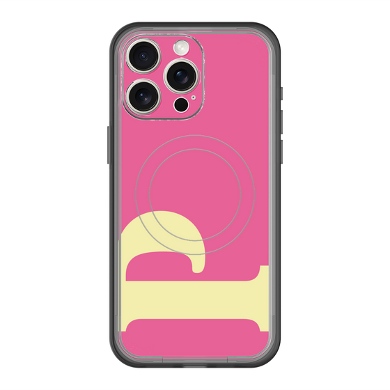スリムプロテクションプレミアムケース with MagSafe［ オリジナル - initial color - P pink ］