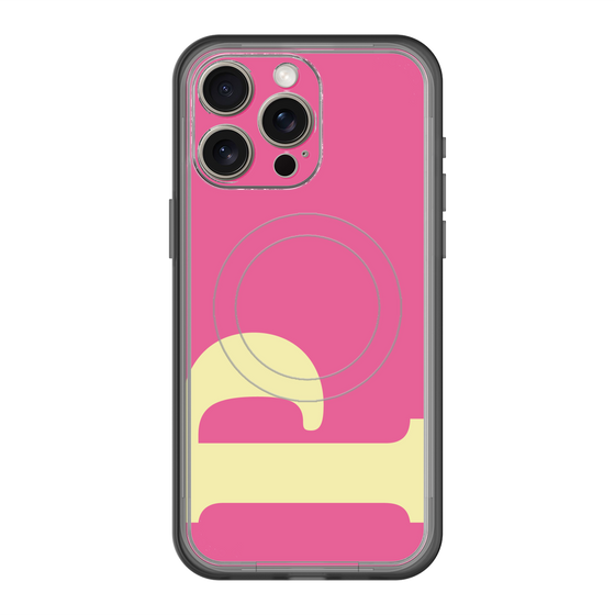 スリムプロテクションプレミアムケース with MagSafe［ オリジナル - initial color - P pink ］