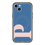 スリムプロテクションプレミアムケース with MagSafe［ オリジナル - initial color - P navy ］