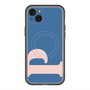 スリムプロテクションプレミアムケース with MagSafe［ オリジナル - initial color - P navy ］