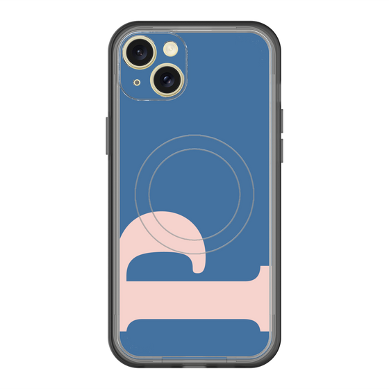 スリムプロテクションプレミアムケース with MagSafe［ オリジナル - initial color - P navy ］