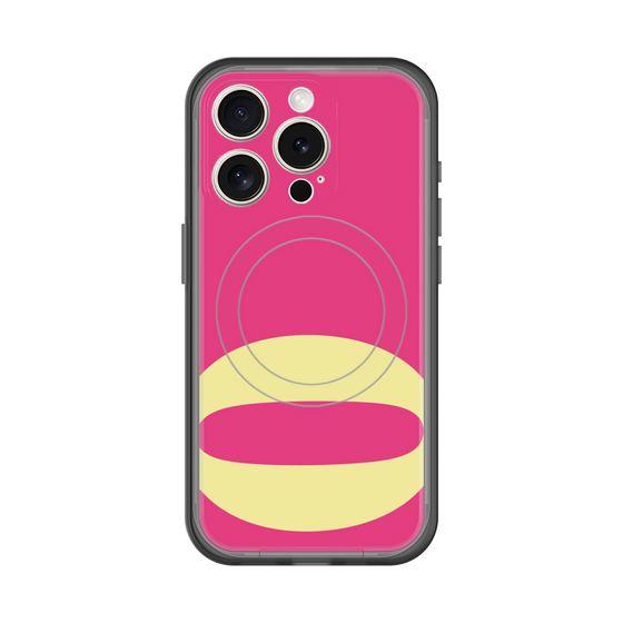 スリムプロテクションプレミアムケース with MagSafe［ オリジナル - initial color - Q pink ］