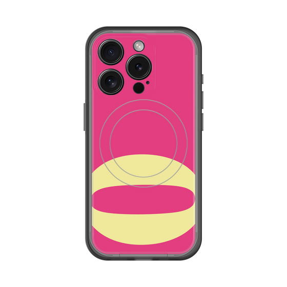 スリムプロテクションプレミアムケース with MagSafe［ オリジナル - initial color - Q pink ］