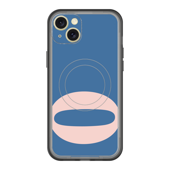 スリムプロテクションプレミアムケース with MagSafe［ オリジナル - initial color - Q navy ］