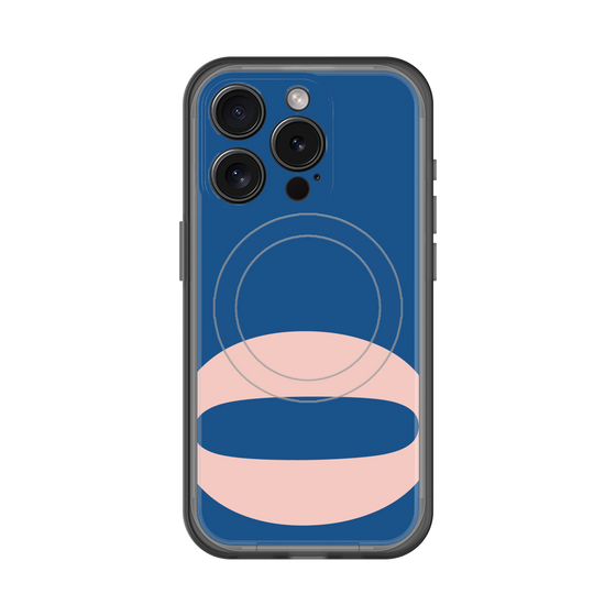 スリムプロテクションプレミアムケース with MagSafe［ オリジナル - initial color - Q navy ］