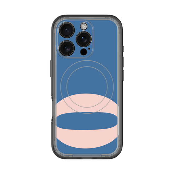 スリムプロテクションプレミアムケース with MagSafe［ オリジナル - initial color - Q navy ］