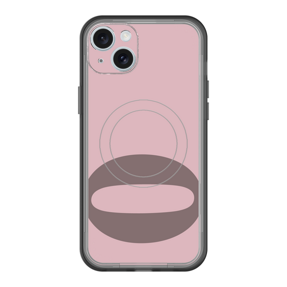 スリムプロテクションプレミアムケース with MagSafe［ オリジナル - initial color - Q dusty pink ］