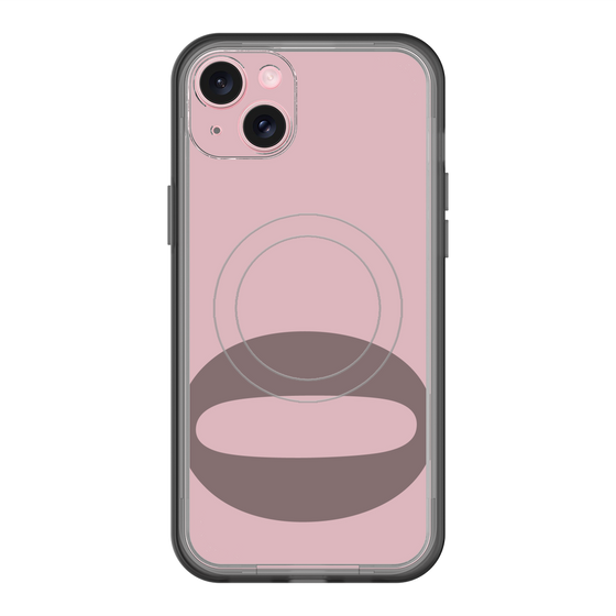 スリムプロテクションプレミアムケース with MagSafe［ オリジナル - initial color - Q dusty pink ］