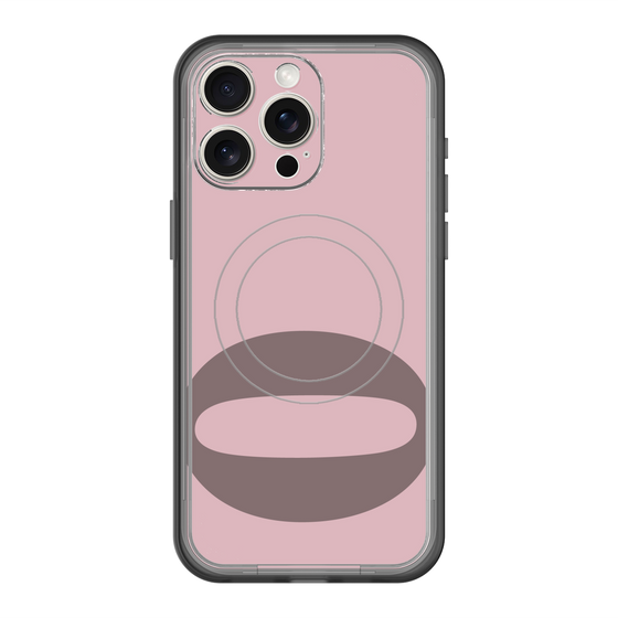 スリムプロテクションプレミアムケース with MagSafe［ オリジナル - initial color - Q dusty pink ］