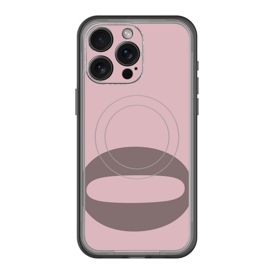 スリムプロテクションプレミアムケース with MagSafe［ オリジナル - initial color - Q dusty pink ］